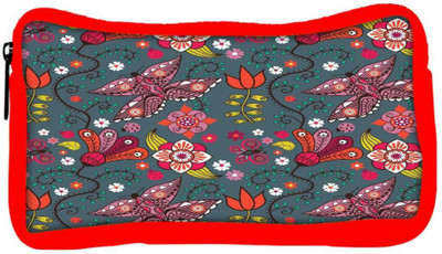 

Snoogg Eco Friendly Canvas Seamless Pattern With Butterflies And Flowers Student Pen Pencil Case Coin Purse Pouch Cosmetic Makeup Bag (RED) Pouch(Multicolor)