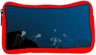 

Snoogg Eco Friendly Canvas Deep Sea Hunting Designer Student Pen Pencil Case Coin Purse Pouch Cosmetic Makeup Bag (RED) Pouch(Multicolor)