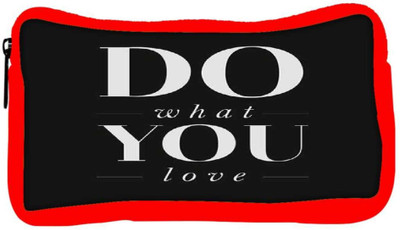 

Snoogg Eco Friendly Canvas Do What You Love Student Pen Pencil Case Coin Purse Pouch Cosmetic Makeup Bag (RED) Pouch(Multicolor)