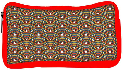 

Snoogg Eco Friendly Canvas Abstract Multicolor Designer Student Pen Pencil Case Coin Purse Pouch Cosmetic Makeup Bag (RED) Pouch(Multicolor)