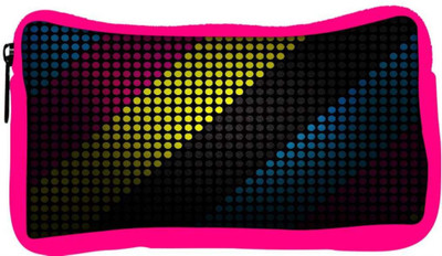 

Snoogg Eco Friendly Canvas Multicolor Strips Designer Student Pen Pencil Case Coin Purse Pouch Cosmetic Makeup Bag (PINK) Pouch(Multicolor)