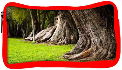 

Snoogg Eco Friendly Canvas Huge Tress Designer Student Pen Pencil Case Coin Purse Pouch Cosmetic Makeup Bag (RED) Pouch(Multicolor)