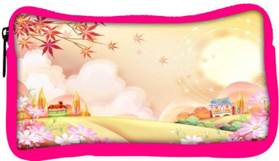 

Snoogg Eco Friendly Canvas Colorful Town 2609 Student Pen Pencil Case Coin Purse Pouch Cosmetic Makeup Bag (PINK) Pouch(Multicolor)
