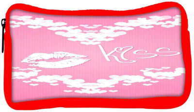 

Snoogg Eco Friendly Canvas Pink Kiss Designer Student Pen Pencil Case Coin Purse Pouch Cosmetic Makeup Bag (RED) Pouch(Multicolor)