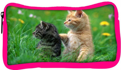 

Snoogg Eco Friendly Canvas Pair Of Cats Designer Student Pen Pencil Case Coin Purse Pouch Cosmetic Makeup Bag (PINK) Pouch(Multicolor)