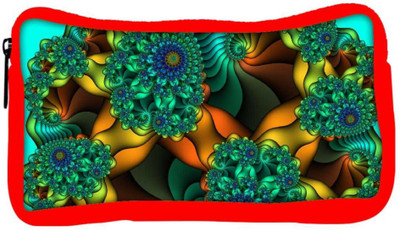 

Snoogg Eco Friendly Canvas Fractal Abysses Abstract Designer Student Pen Pencil Case Coin Purse Pouch Cosmetic Makeup Bag (RED) Pouch(Multicolor)