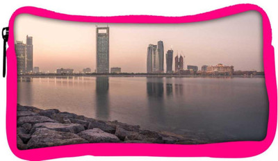 

Snoogg Eco Friendly Canvas Building Near Lake Side Designer Student Pen Pencil Case Coin Purse Pouch Cosmetic Makeup Bag (PINK) Pouch(Multicolor)