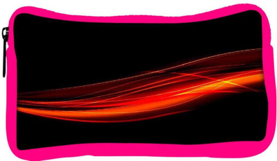 

Snoogg Eco Friendly Canvas Abstract Red Design Designer Student Pen Pencil Case Coin Purse Pouch Cosmetic Makeup Bag (PINK) Pouch(Multicolor)
