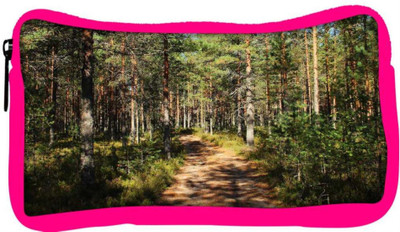 

Snoogg Eco Friendly Canvas Small Abstract Road Designer Student Pen Pencil Case Coin Purse Pouch Cosmetic Makeup Bag (PINK) Pouch(Multicolor)