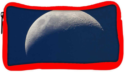 

Snoogg Eco Friendly Canvas Half Moon Designer Student Pen Pencil Case Coin Purse Pouch Cosmetic Makeup Bag (RED) Pouch(Multicolor)