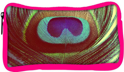 

Snoogg Eco Friendly Canvas Peacock Feather Close Up Student Pen Pencil Case Coin Purse Pouch Cosmetic Makeup Bag (PINK) Pouch(Multicolor)