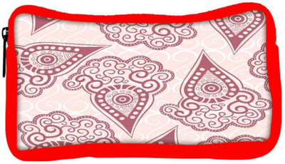 

Snoogg Eco Friendly Canvas Maroon Pattern Designer Student Pen Pencil Case Coin Purse Pouch Cosmetic Makeup Bag (RED) Pouch(Multicolor)