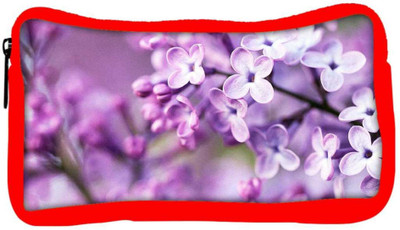 

Snoogg Eco Friendly Canvas Flores Lindas Designer Student Pen Pencil Case Coin Purse Pouch Cosmetic Makeup Bag (RED) Pouch(Multicolor)