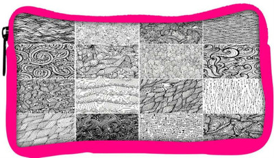 

Snoogg Eco Friendly Canvas Set 3 Sixteen Black And White Wave Patterns Seamlessly Tilingseamless Pat Student Pen Pencil Case Coin Purse Pouch Cosmetic Makeup Bag (PINK) Pouch(Multicolor)