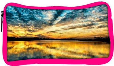 

Snoogg Eco Friendly Canvas Desktop Nature Designer Student Pen Pencil Case Coin Purse Pouch Cosmetic Makeup Bag (PINK) Pouch(Multicolor)