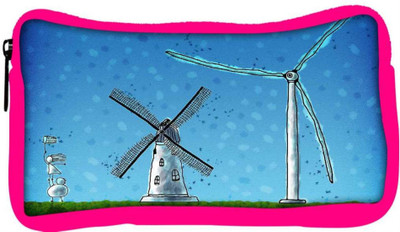 

Snoogg Eco Friendly Canvas Windmill Designer Student Pen Pencil Case Coin Purse Pouch Cosmetic Makeup Bag (PINK) Pouch(Multicolor)