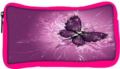

Snoogg Eco Friendly Canvas Butterfly Graphic Purple Student Pen Pencil Case Coin Purse Pouch Cosmetic Makeup Bag (PINK) Pouch(Multicolor)