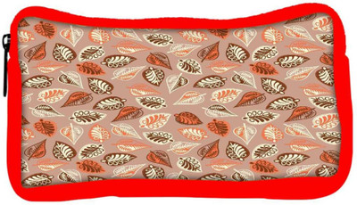 

Snoogg Eco Friendly Canvas Abstract Leaves In Cream Designer Student Pen Pencil Case Coin Purse Pouch Cosmetic Makeup Bag (RED) Pouch(Multicolor)