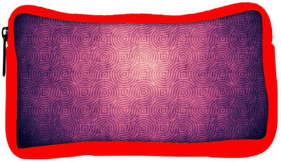 

Snoogg Eco Friendly Canvas Abstract Design Designer Student Pen Pencil Case Coin Purse Pouch Cosmetic Makeup Bag (RED) Pouch(Multicolor)