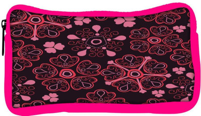 

Snoogg Eco Friendly Canvas Floral Red Designer Student Pen Pencil Case Coin Purse Pouch Cosmetic Makeup Bag (PINK) Pouch(Multicolor)