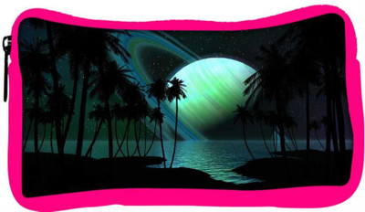 

Snoogg Eco Friendly Canvas Eclipse View Designer Student Pen Pencil Case Coin Purse Pouch Cosmetic Makeup Bag (PINK) Pouch(Multicolor)