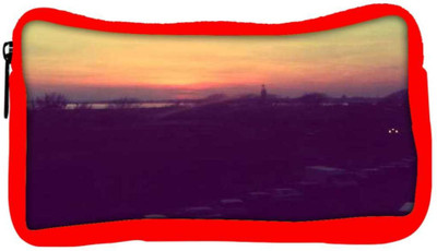 

Snoogg Eco Friendly Canvas The View Student Pen Pencil Case Coin Purse Pouch Cosmetic Makeup Bag (RED) Pouch(Multicolor)