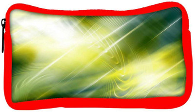 

Snoogg Eco Friendly Canvas Abstract Green Pattern Design Designer Student Pen Pencil Case Coin Purse Pouch Cosmetic Makeup Bag (RED) Pouch(Multicolor)