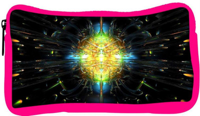 

Snoogg Eco Friendly Canvas Abstract Design Designer Student Pen Pencil Case Coin Purse Pouch Cosmetic Makeup Bag (PINK) Pouch(Multicolor)