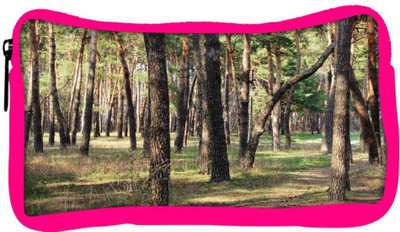 

Snoogg Eco Friendly Canvas Summer Forest Designer Student Pen Pencil Case Coin Purse Pouch Cosmetic Makeup Bag (PINK) Pouch(Multicolor)