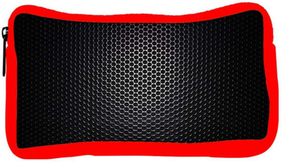

Snoogg Eco Friendly Canvas Black Spots Designer Student Pen Pencil Case Coin Purse Pouch Cosmetic Makeup Bag (RED) Pouch(Multicolor)