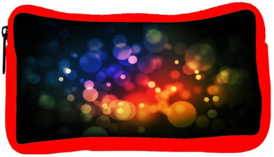 

Snoogg Eco Friendly Canvas Multicolor Bubbles Designer Student Pen Pencil Case Coin Purse Pouch Cosmetic Makeup Bag (RED) Pouch(Multicolor)