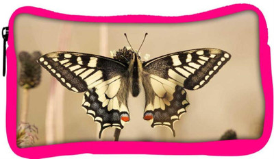 

Snoogg Eco Friendly Canvas Black Butterfly Designer Student Pen Pencil Case Coin Purse Pouch Cosmetic Makeup Bag (PINK) Pouch(Multicolor)