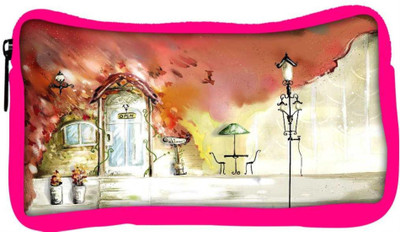 

Snoogg Eco Friendly Canvas Open Door Designer Student Pen Pencil Case Coin Purse Pouch Cosmetic Makeup Bag (PINK) Pouch(Multicolor)