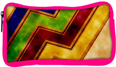 

Snoogg Eco Friendly Canvas Waves Yellow Student Pen Pencil Case Coin Purse Pouch Cosmetic Makeup Bag (PINK) Pouch(Multicolor)