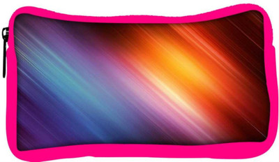 

Snoogg Eco Friendly Canvas Abstract Rays Of Color Designer Student Pen Pencil Case Coin Purse Pouch Cosmetic Makeup Bag (PINK) Pouch(Multicolor)