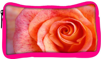 

Snoogg Eco Friendly Canvas Abstract Rose Designer Student Pen Pencil Case Coin Purse Pouch Cosmetic Makeup Bag (PINK) Pouch(Multicolor)