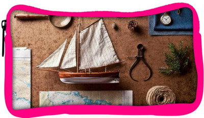 

Snoogg Eco Friendly Canvas Small Ship On Desk Designer Student Pen Pencil Case Coin Purse Pouch Cosmetic Makeup Bag (PINK) Pouch(Multicolor)