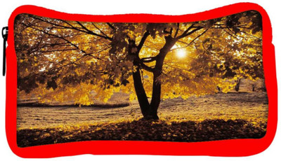 

Snoogg Eco Friendly Canvas Summer Forest Designer Student Pen Pencil Case Coin Purse Pouch Cosmetic Makeup Bag (RED) Pouch(Multicolor)