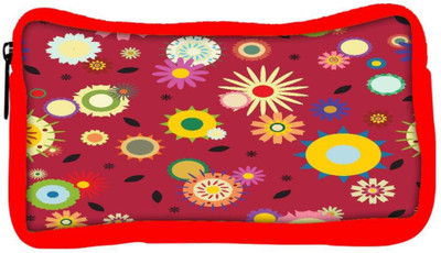 

Snoogg Eco Friendly Canvas Red Pattern Floral Designer Student Pen Pencil Case Coin Purse Pouch Cosmetic Makeup Bag (RED) Pouch(Multicolor)