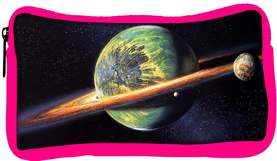 

Snoogg Eco Friendly Canvas Cool Planet Designer Student Pen Pencil Case Coin Purse Pouch Cosmetic Makeup Bag (PINK) Pouch(Multicolor)