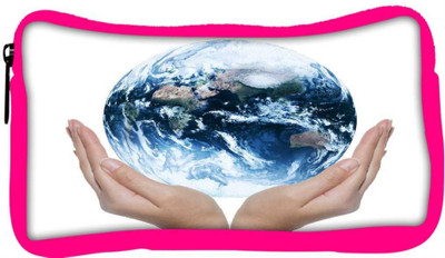 

Snoogg Eco Friendly Canvas Earth Globe Student Pen Pencil Case Coin Purse Pouch Cosmetic Makeup Bag (PINK) Pouch(Multicolor)