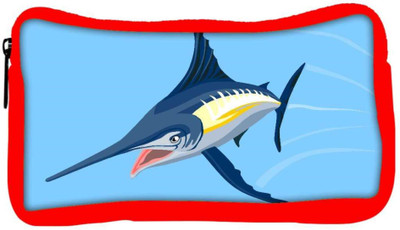 

Snoogg Eco Friendly Canvas Blue Marlin Fish Jumping Retro Student Pen Pencil Case Coin Purse Pouch Cosmetic Makeup Bag (RED) Pouch(Multicolor)
