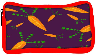 

Snoogg Eco Friendly Canvas Carrot Designer Student Pen Pencil Case Coin Purse Pouch Cosmetic Makeup Bag (RED) Pouch(Multicolor)