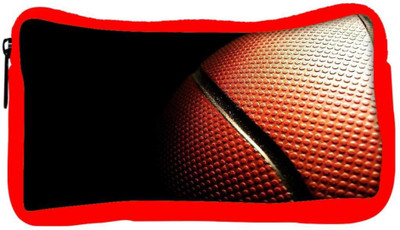 

Snoogg Eco Friendly Canvas Basketball Designer Student Pen Pencil Case Coin Purse Pouch Cosmetic Makeup Bag (RED) Pouch(Multicolor)