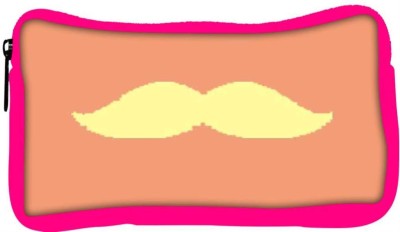 

Snoogg Eco Friendly Canvas Minimal Yellow Mustache Student Pen Pencil Case Coin Purse Pouch Cosmetic Makeup Bag (PINK) Pouch(Multicolor)