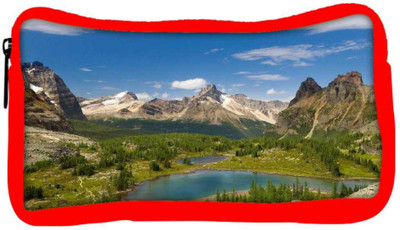 

Snoogg Eco Friendly Canvas Abstract Nature Of Small Lake Designer Student Pen Pencil Case Coin Purse Pouch Cosmetic Makeup Bag (RED) Pouch(Multicolor)