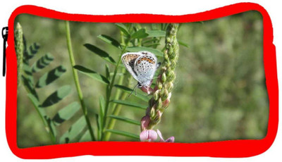 

Snoogg Eco Friendly Canvas White Butterfly Designer Student Pen Pencil Case Coin Purse Pouch Cosmetic Makeup Bag (RED) Pouch(Multicolor)