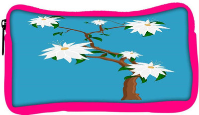 

Snoogg Eco Friendly Canvas White Flowers Plant Student Pen Pencil Case Coin Purse Pouch Cosmetic Makeup Bag (PINK) Pouch(Multicolor)