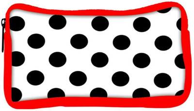 

Snoogg Eco Friendly Canvas White Polka Dot Student Pen Pencil Case Coin Purse Pouch Cosmetic Makeup Bag (RED) Pouch(Multicolor)