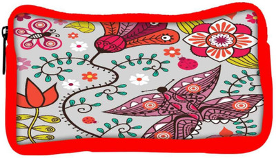 

Snoogg Eco Friendly Canvas Seamless Pattern With Butterflies And Flowers Student Pen Pencil Case Coin Purse Pouch Cosmetic Makeup Bag (RED) Pouch(Multicolor)